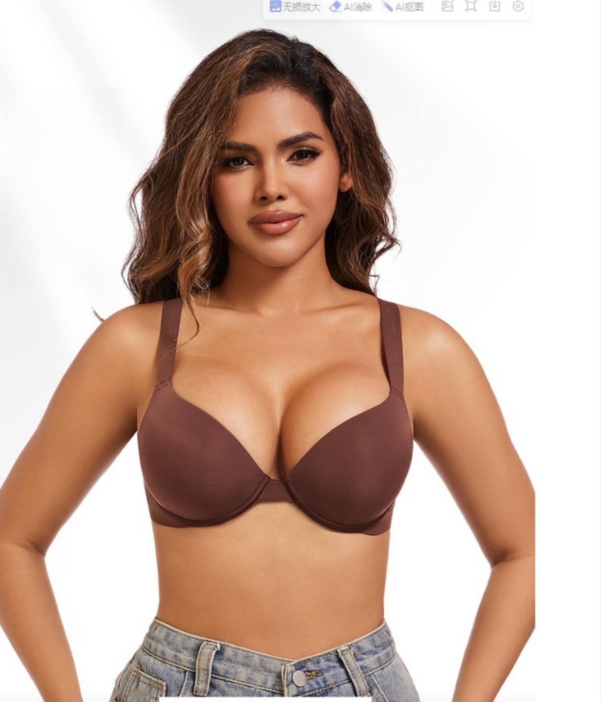 Womens Sexy Lace Bra Underwire Balconette Unlined Demi Sheer Plus Size Bra